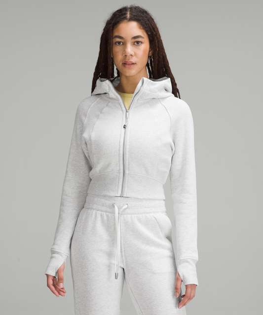 Lululemon scuba full-zip cropped hoodie (trench), Women's Fashion,  Activewear on Carousell