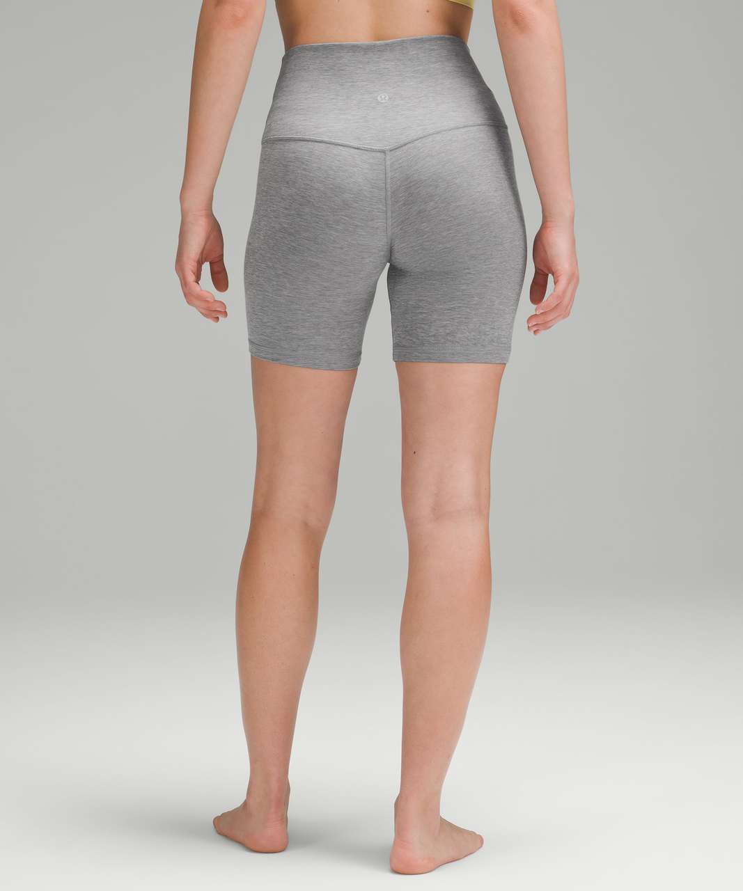 Lululemon Align High-Rise Short 6 - Heathered Core Medium Grey - lulu  fanatics