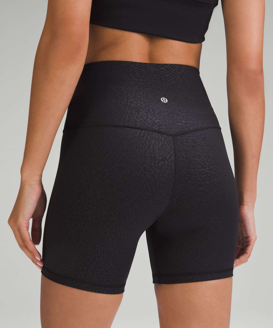 Lululemon Align High-Rise Short 6 - Ripple Emboss Black - lulu fanatics