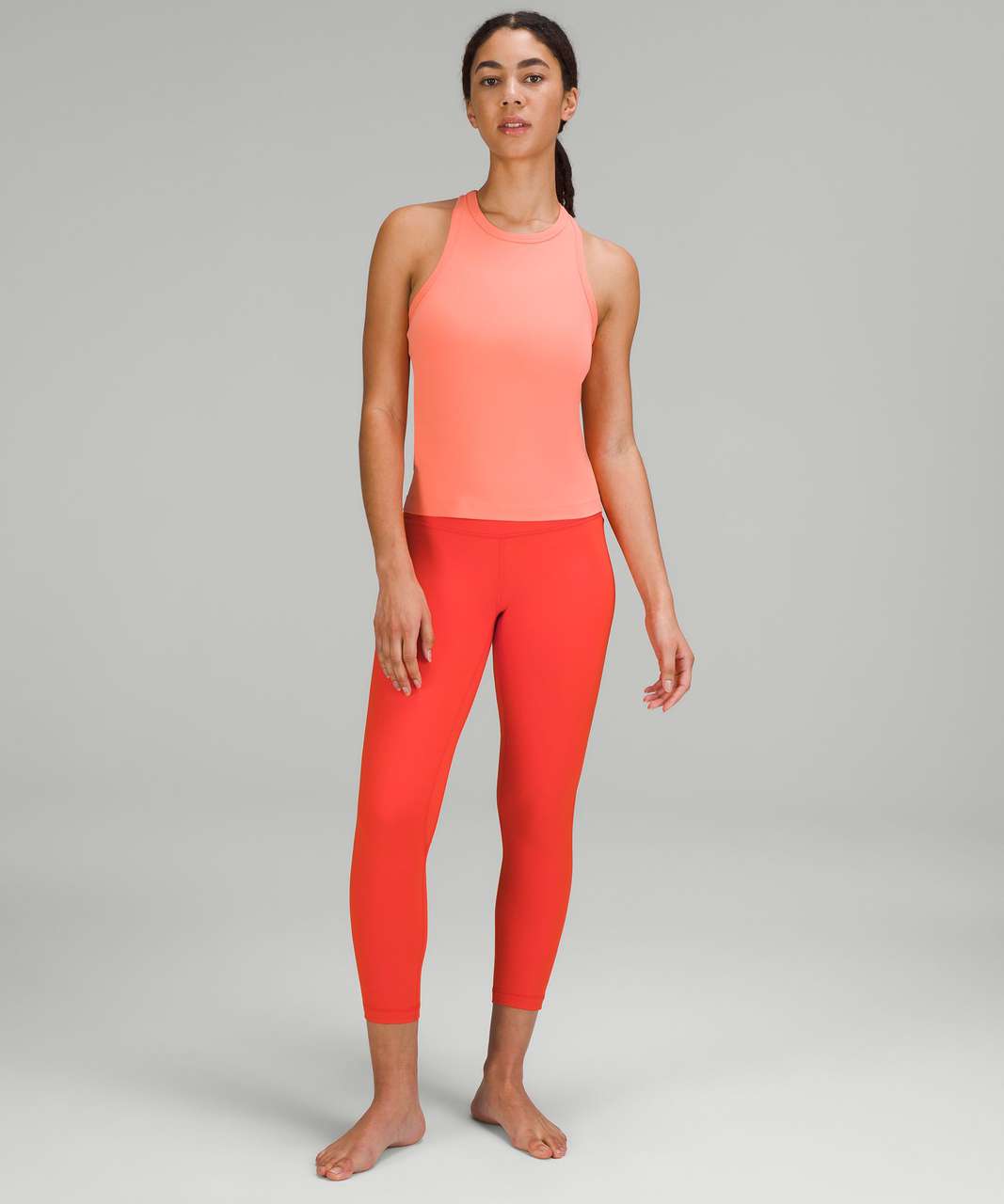 Lululemon Womens Leggings Pants Sport Orange Size 6