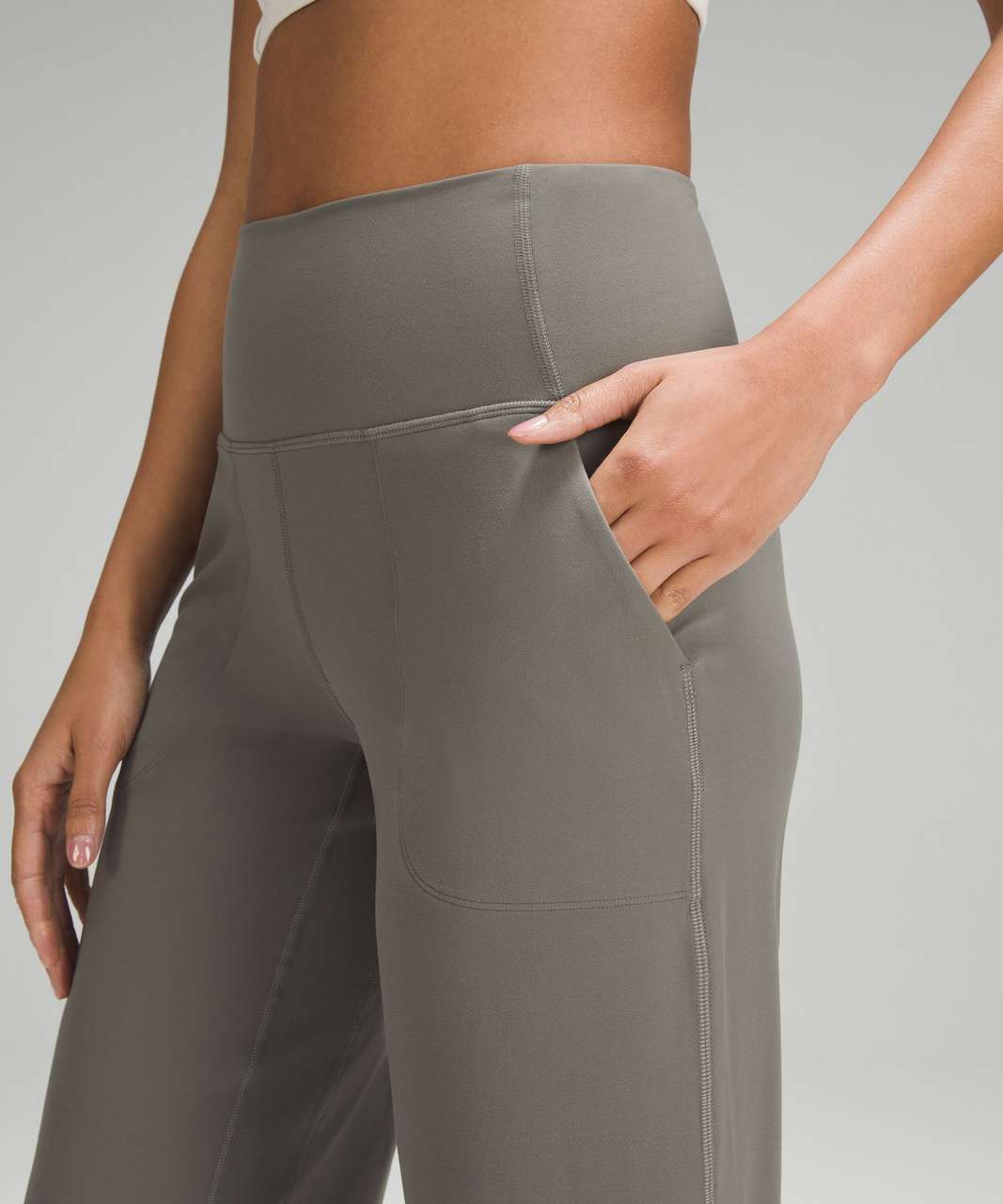 Lululemon Align High-Rise Wide-Leg Pant 31 - Grey Sage - lulu fanatics