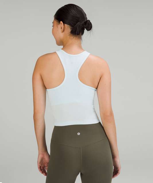 Lululemon Ebb to Street Cropped Racerback Tank Top - Smoky Red - lulu  fanatics