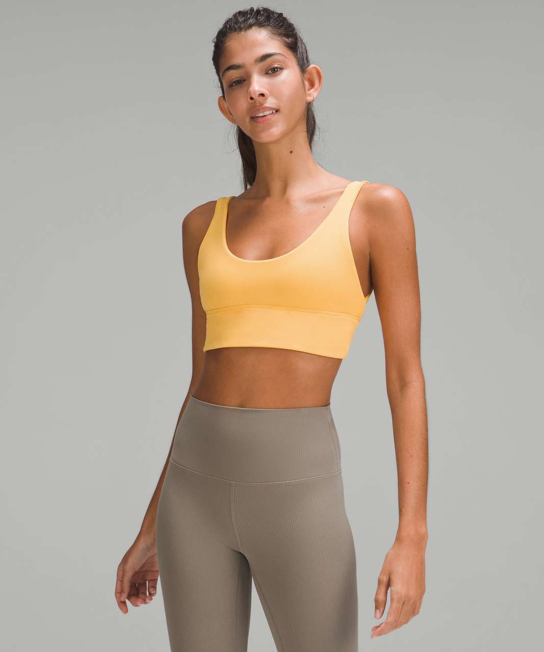 NWT LULULEMON ALIGN ASYMMETRICAL BRA C/D MANGO DREAM SIZE 8