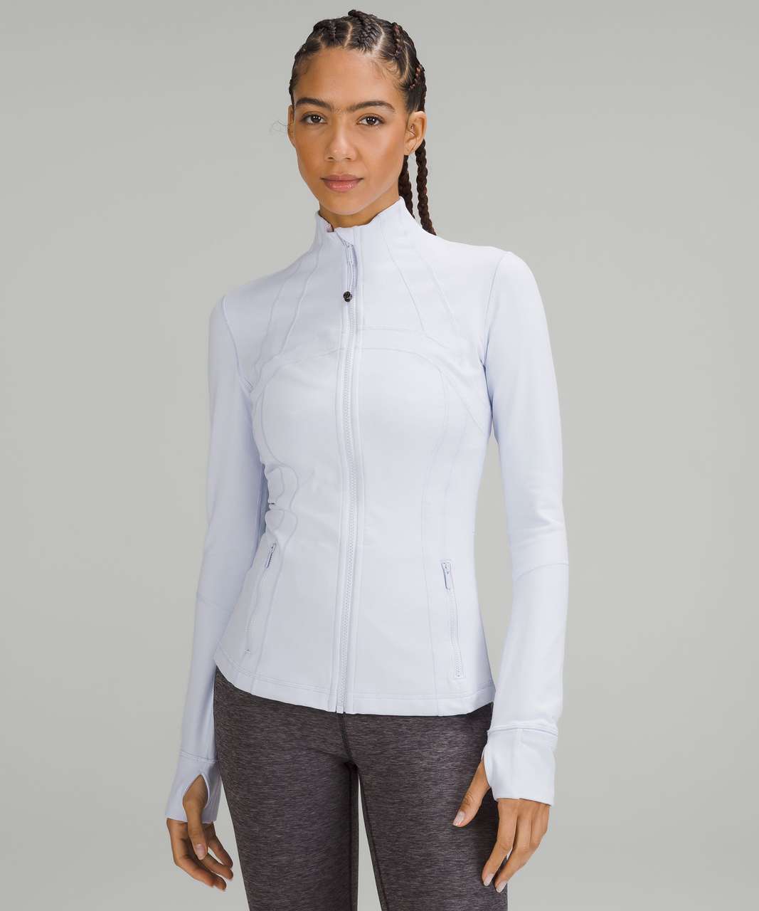 Define jacket size 4 (in blissful blue) and the mini flares in a size 4 as  well : r/lululemon