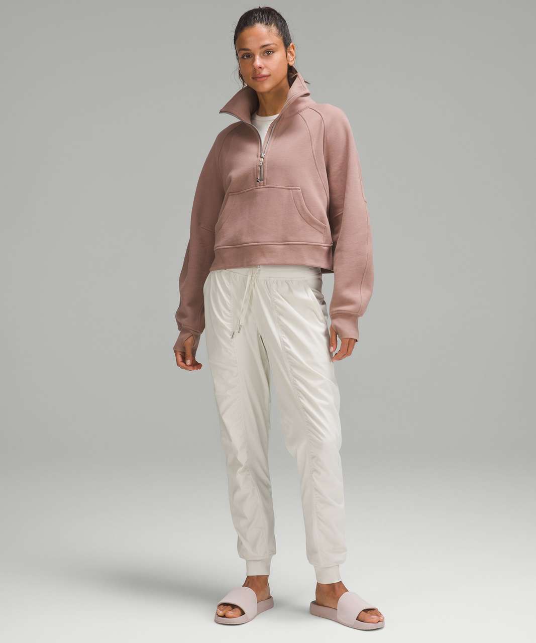 Lululemon Scuba Oversized Funnel Neck Half Zip - Twilight Rose