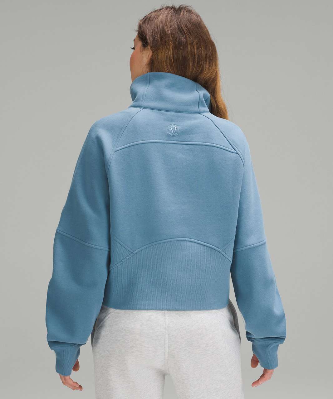 Lululemon Scuba Oversized Half-Zip Hoodie - Mineral Blue - lulu fanatics