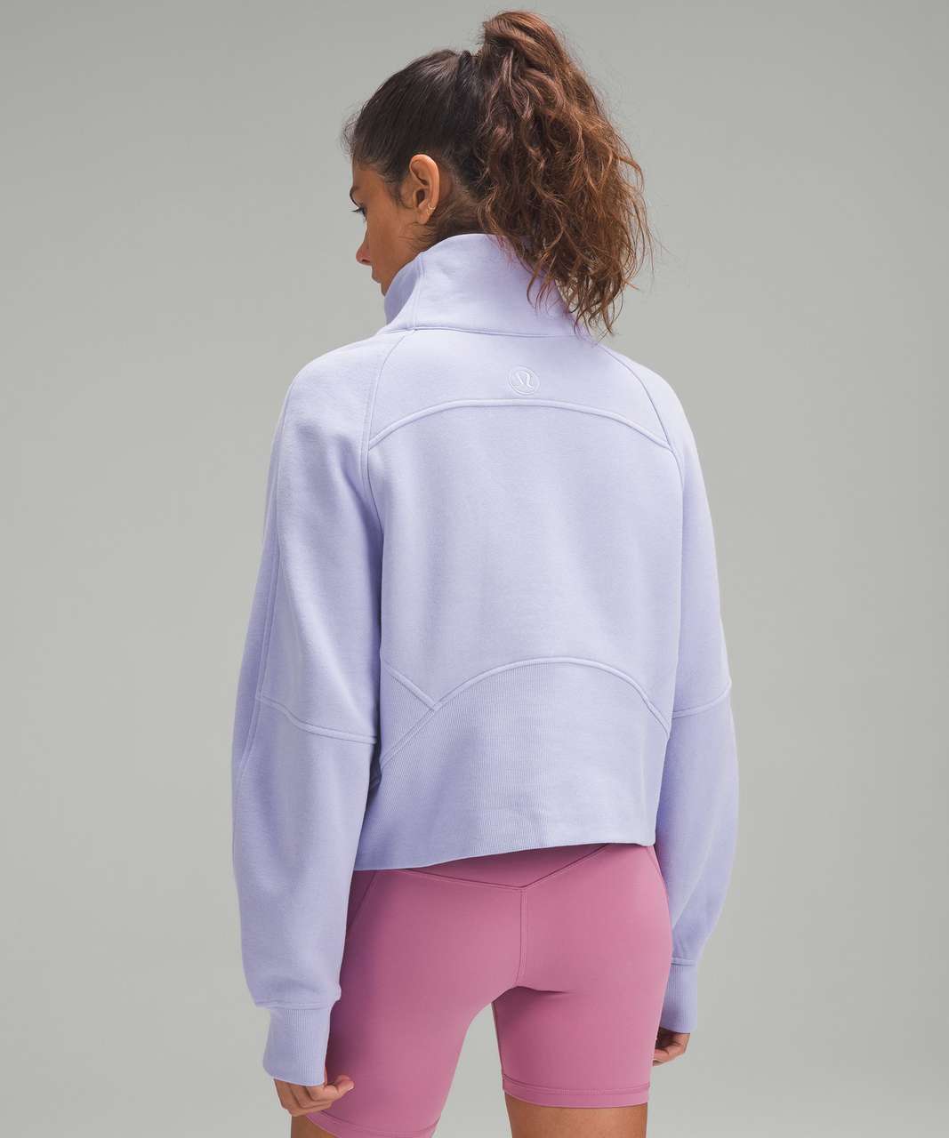 Lululemon Scuba Oversized Funnel Neck Half Zip - Lilac Smoke