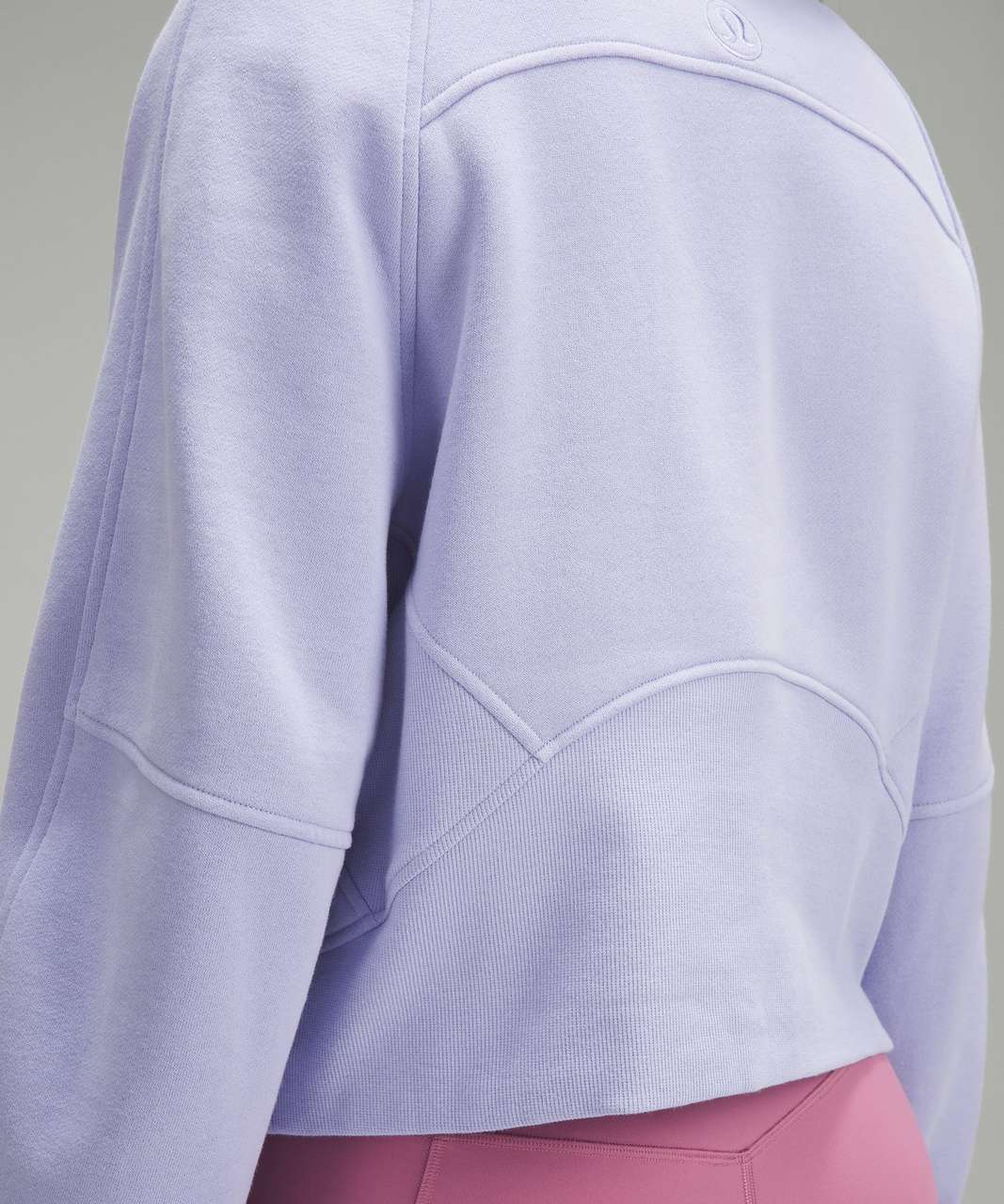 Lululemon Scuba Oversized Funnel Neck Half Zip - Lilac Smoke