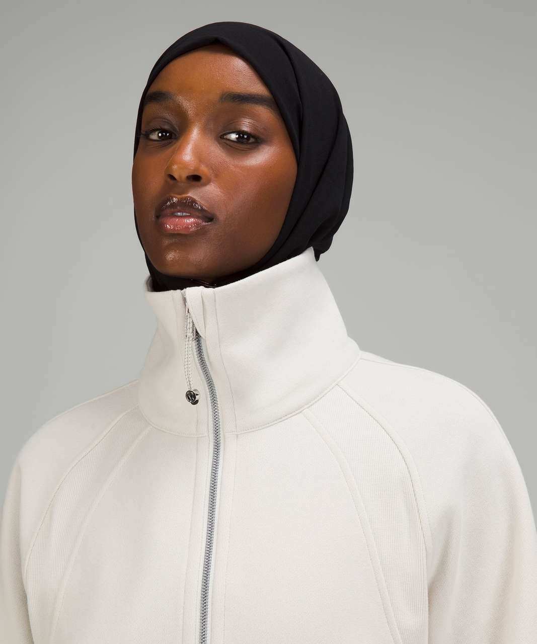 Lululemon Scuba Oversized Funnel Neck Half Zip - Bone - lulu fanatics