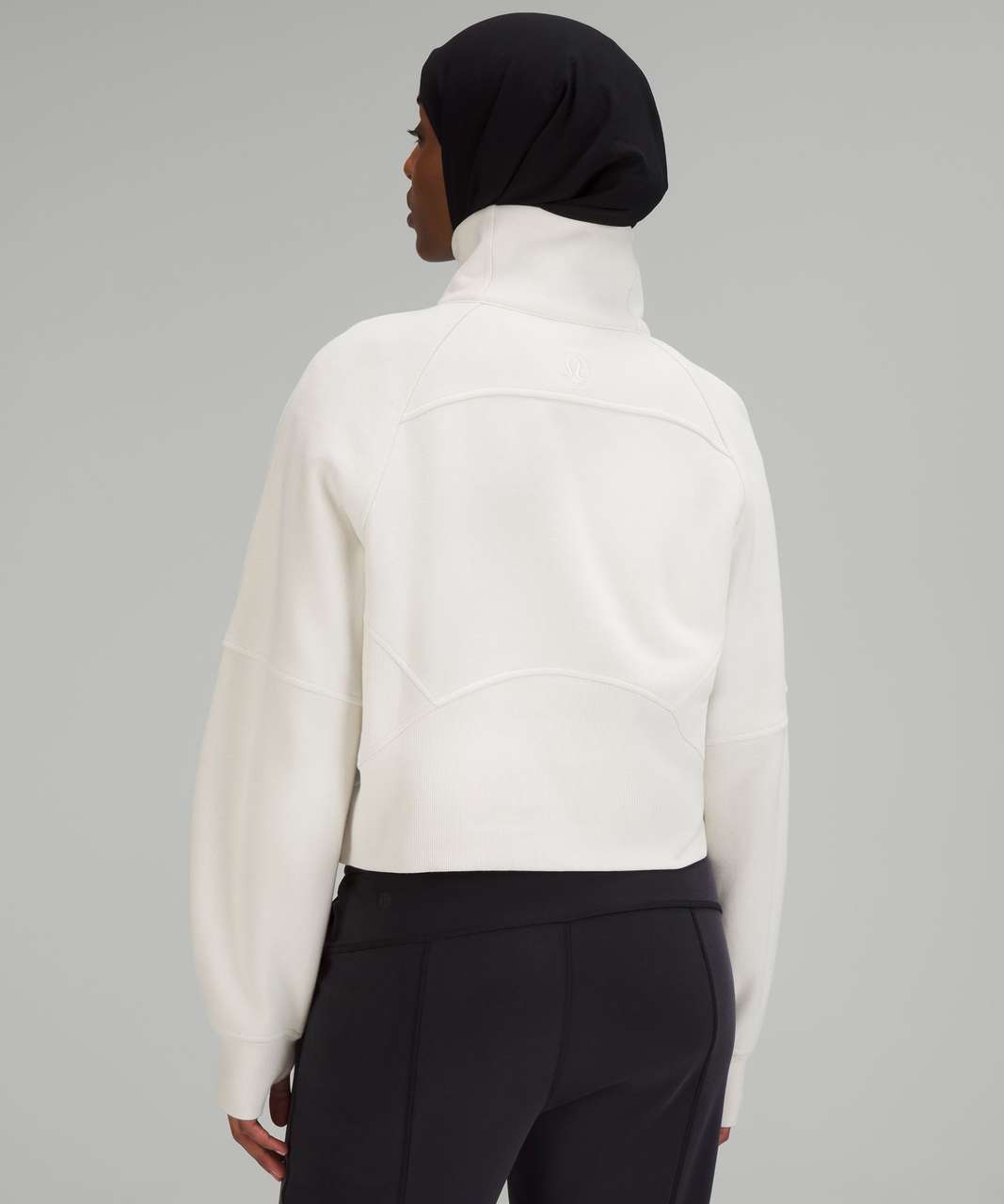 Lululemon Scuba Oversized Funnel Neck Half Zip - Bone