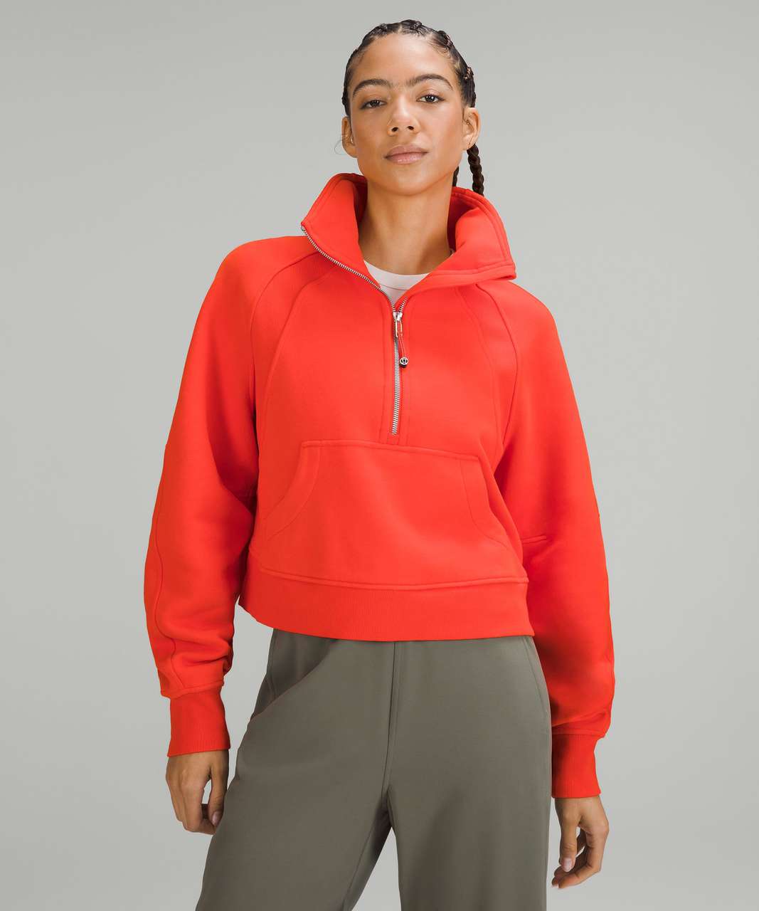 lululemon lululemon Scuba Oversized Funnel Neck Half Zip Gold Zip 118.00