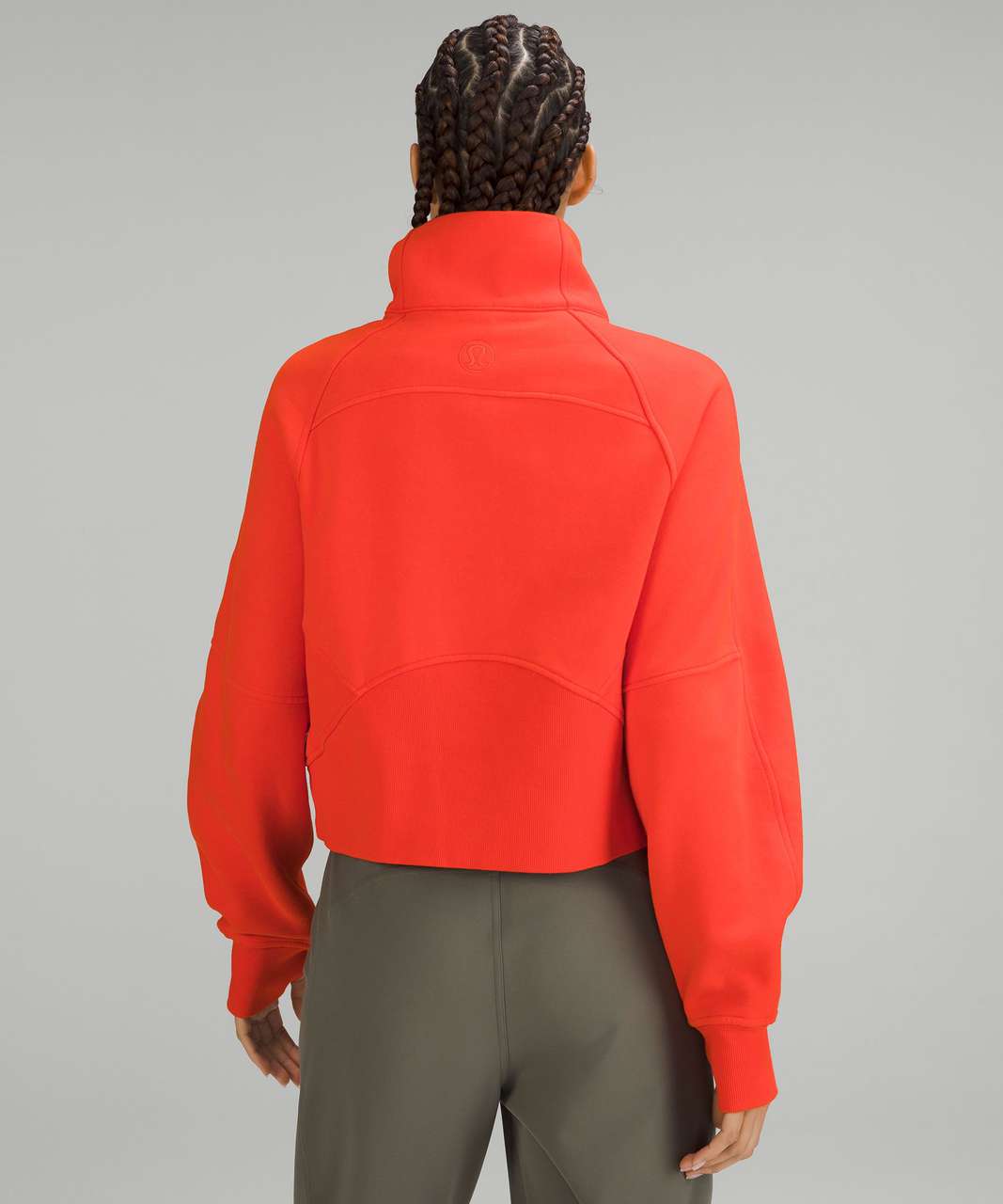 Lululemon Scuba Oversized Funnel Neck Half Zip - Solar Orange - lulu  fanatics