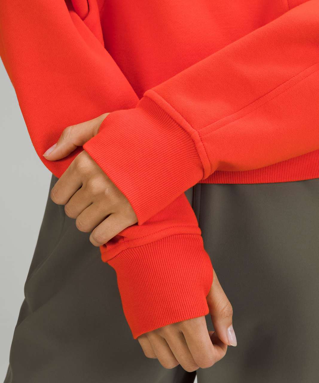 Lululemon Scuba Oversized Funnel Neck Half Zip - Solar Orange