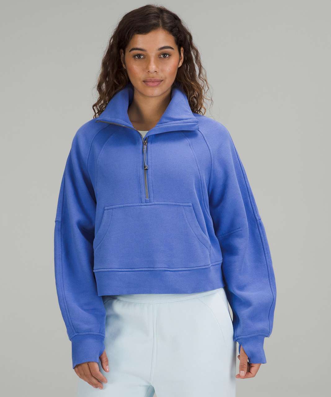 Lululemon Scuba Oversized Funnel Neck Half Zip - Wild Indigo