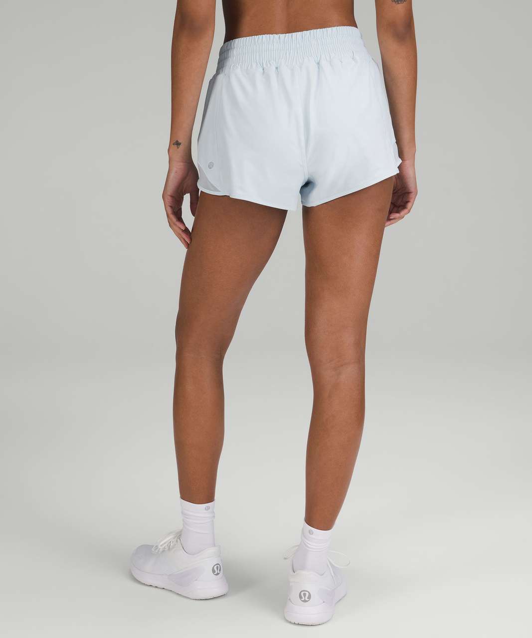 Lululemon Hotty Hot High-rise Lined Shorts 4 In Pastel Blue | ModeSens