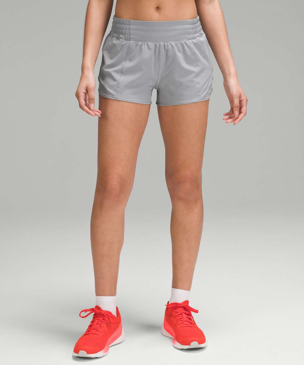 Lululemon Hotty Hot High-Rise Lined Short 2.5 - Rhino Grey - lulu fanatics