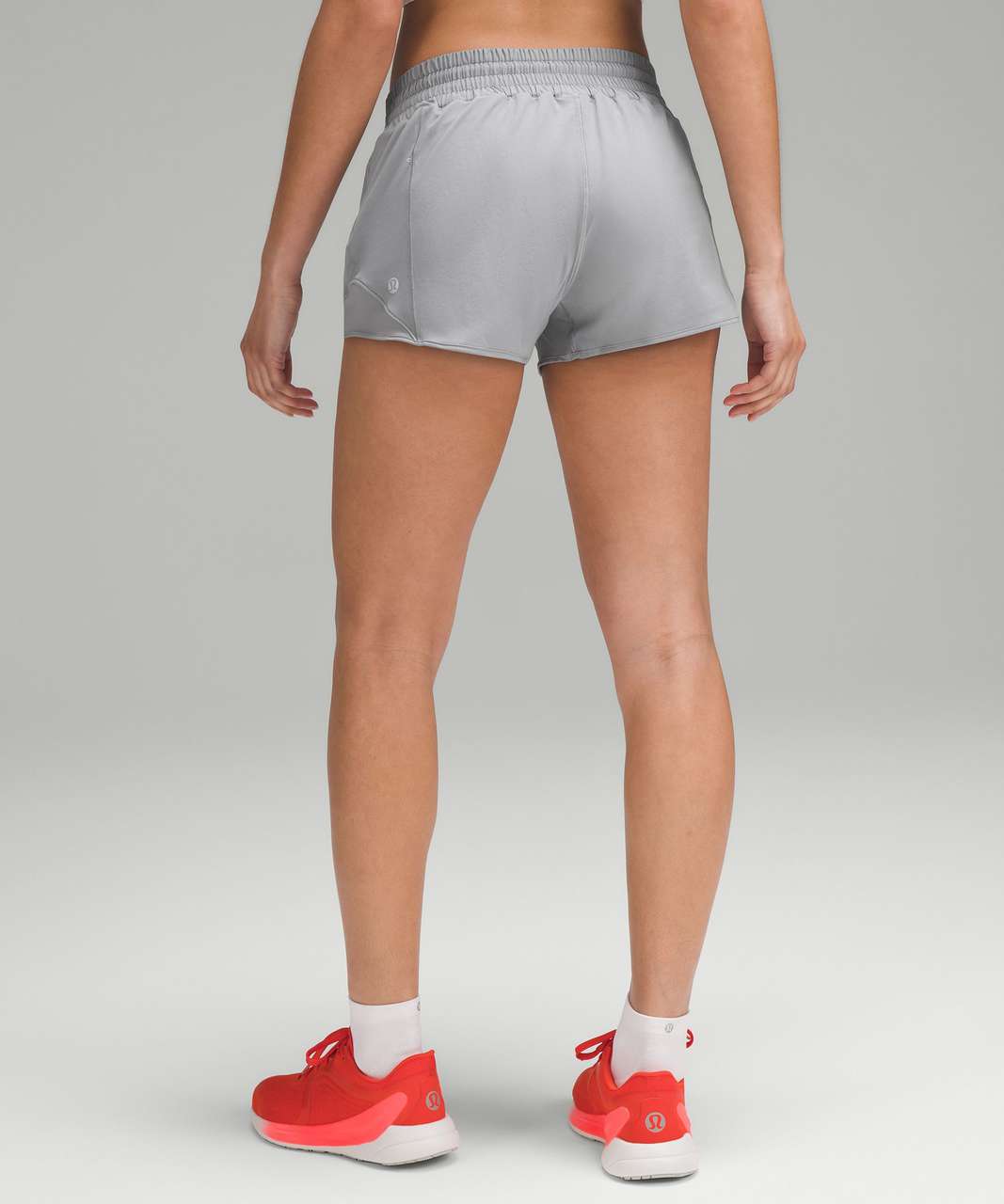 Lululemon Hotty Hot High-Rise Lined Short 2.5 - Rhino Grey - lulu fanatics