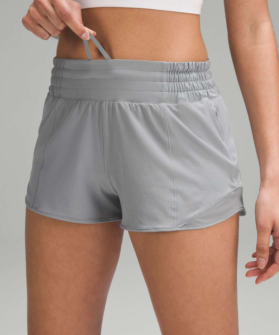 Lululemon Hotty Hot High-Rise Lined Short 2.5" - Rhino Grey