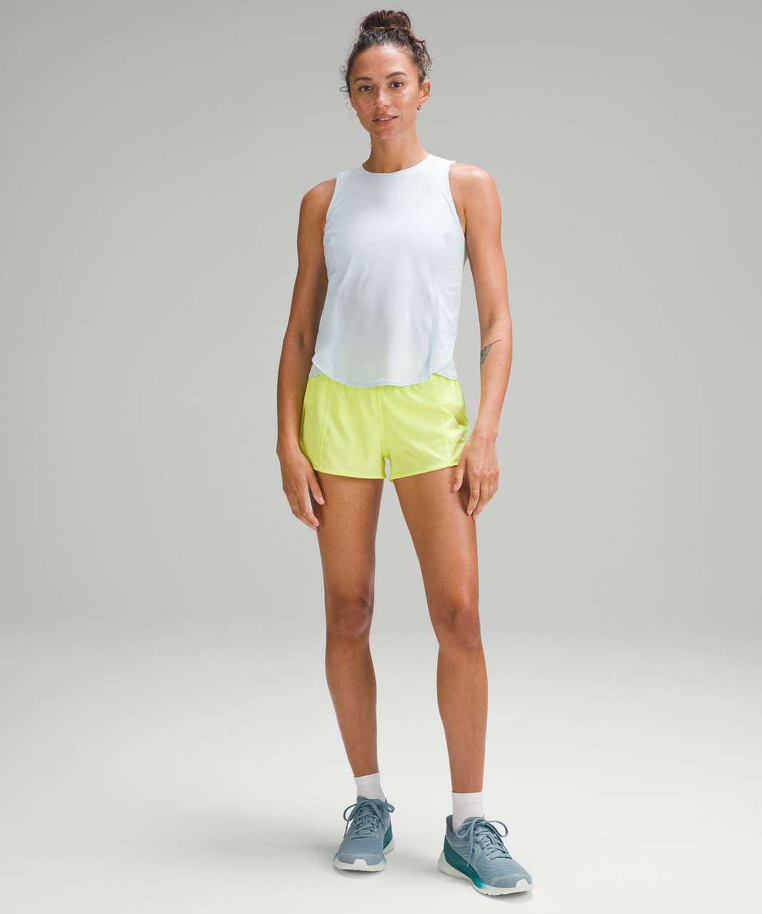 Lululemon Hotty Hot High-Rise Lined Short 2.5 - Electric Lemon - lulu  fanatics