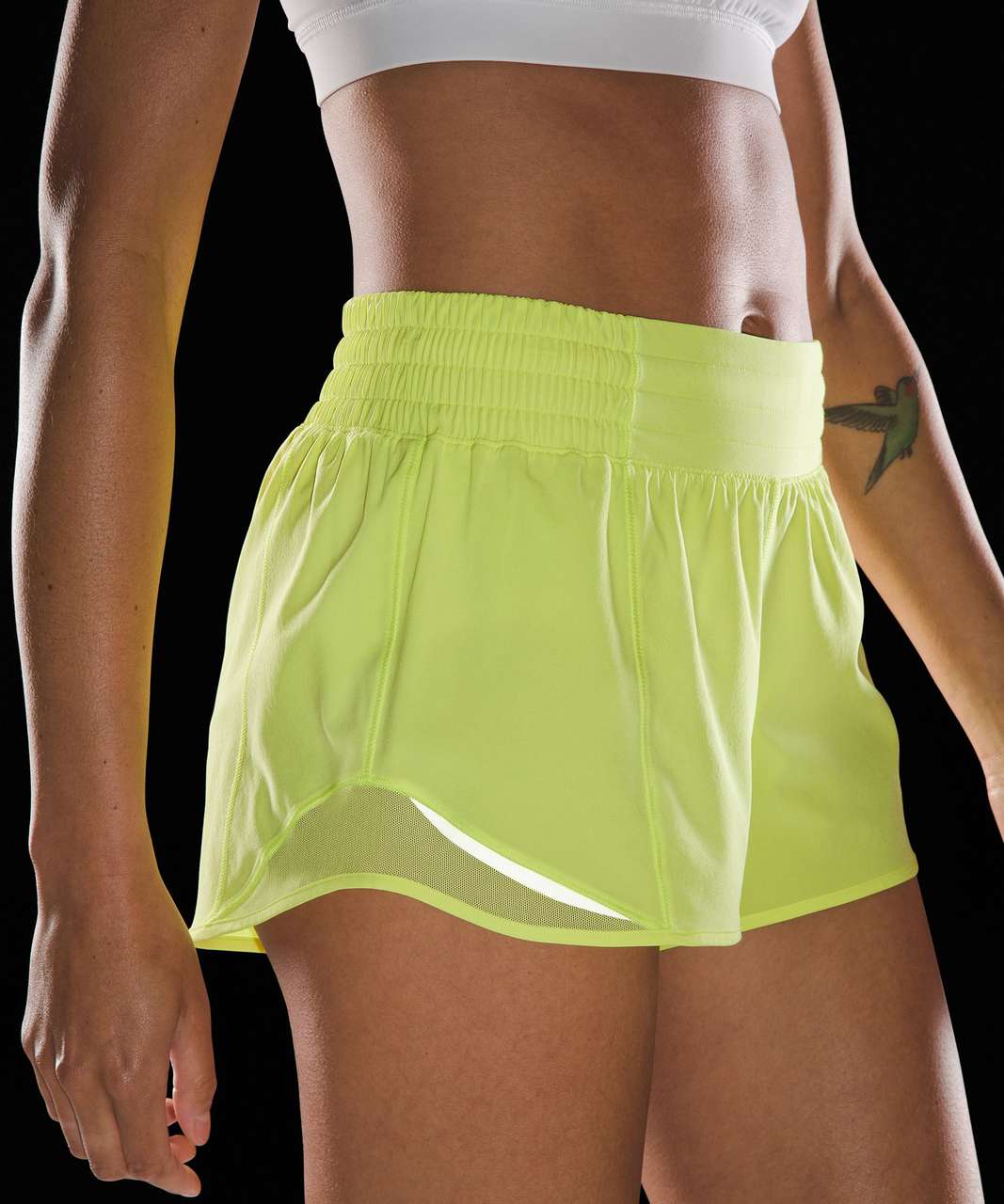 Lululemon Hotty Hot High-Rise Lined Short 2.5" - Electric Lemon