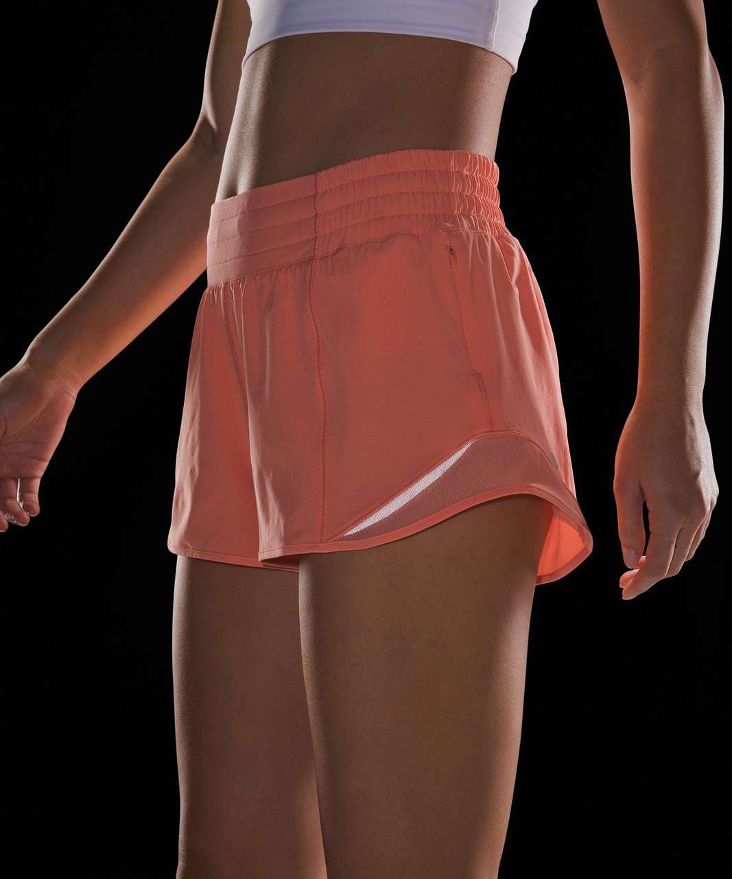 Womens Stretch Coral Color Miami Yoga Shorts, Hot Yoga Shorts, 3 Inseam  Womens Coral Activewear Shorts, Running Shorts, Jogging Shorts 