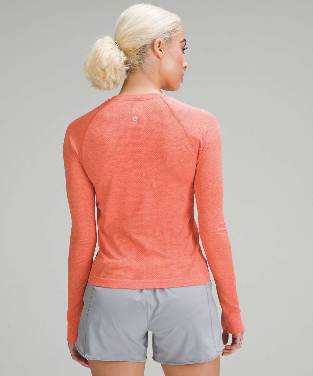 Lululemon Swiftly Tech Long-Sleeve Shirt 2.0 *Race Length - Solar Orange / Sunny Coral