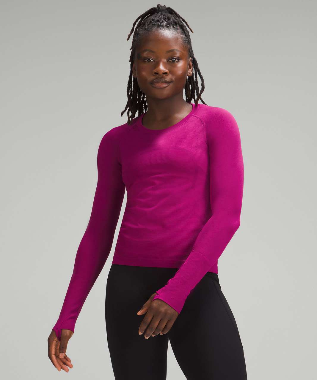 Lululemon Swiftly Tech Long-Sleeve Shirt 2.0 *Race Length - Magenta Purple / Magenta Purple