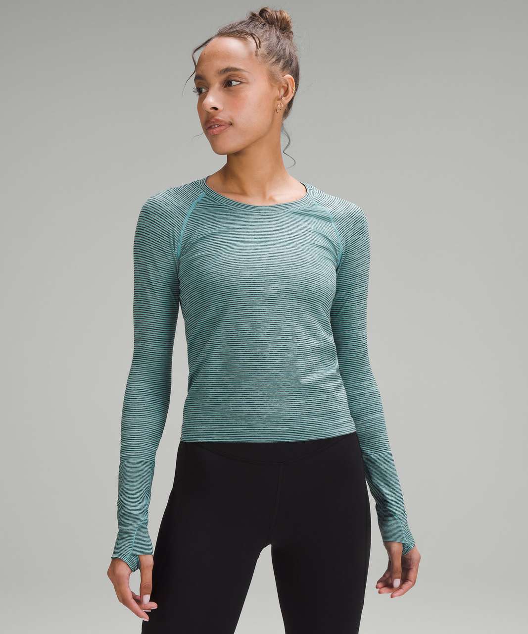 Lululemon Swiftly Tech Long-Sleeve Shirt 2.0 *Race Length - Wee Are From Space Tidal Teal