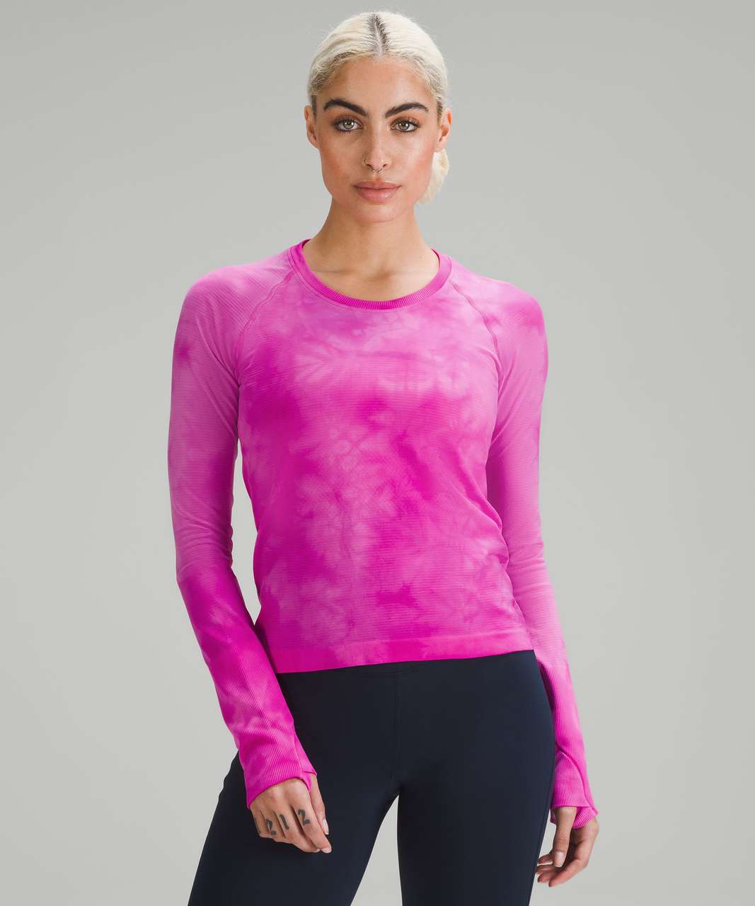 Lululemon Swiftly Tech Long-Sleeve Shirt 2.0 *Race Length - Marble