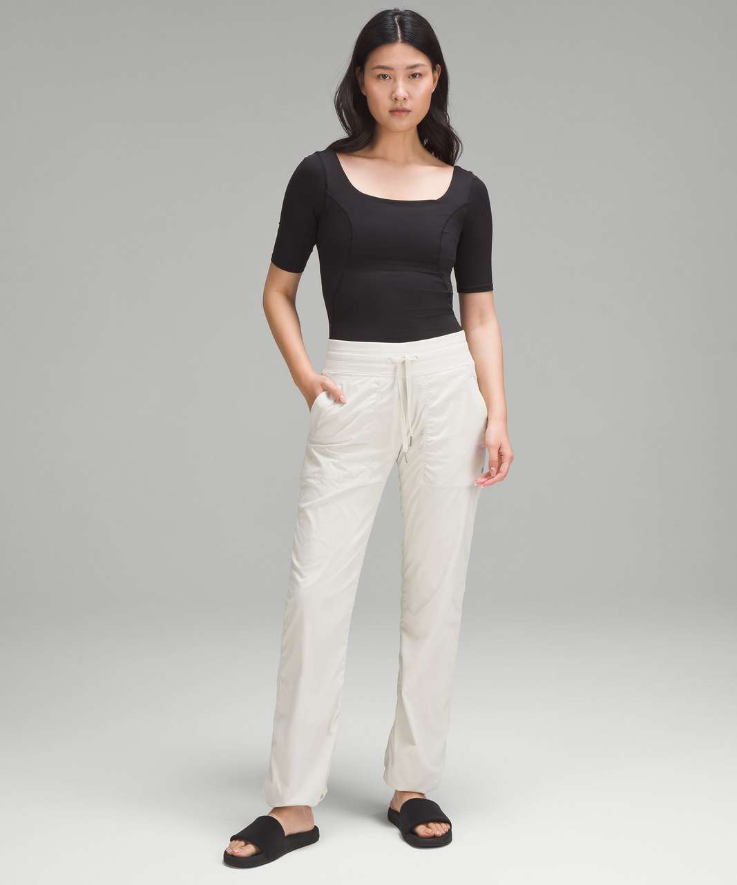 Lululemon Dance Studio Mid-Rise Pant *Full Length - Bone - lulu fanatics