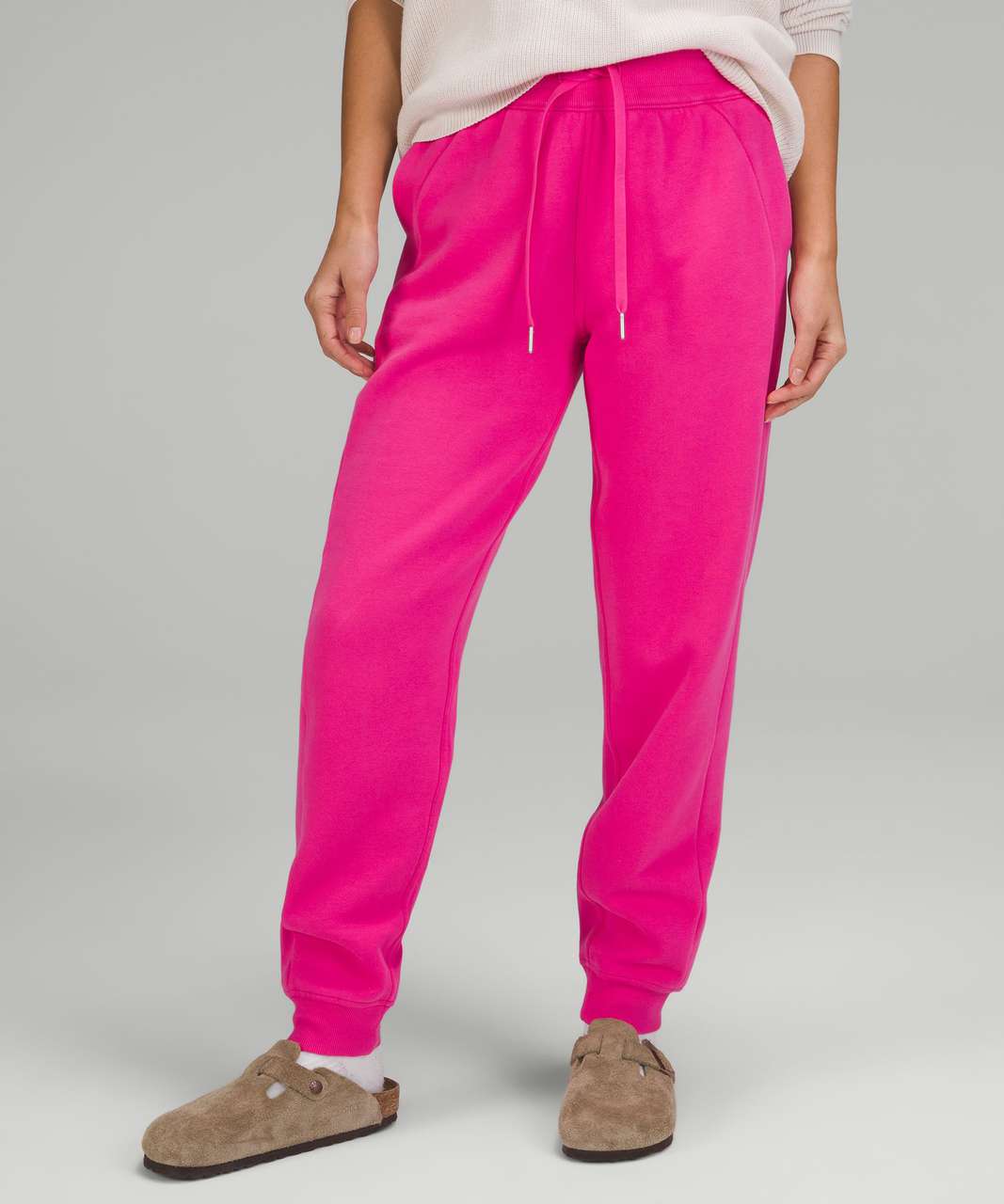 NWT Lululemon Scuba High-Rise Jogger Full Length Pink Blossom Size : 8