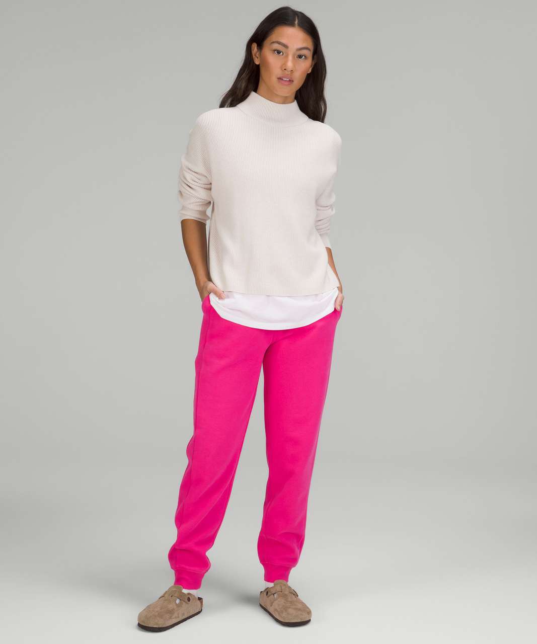 Lululemon Scuba High-Rise Jogger *Fleece 28 - Pink Mist - lulu