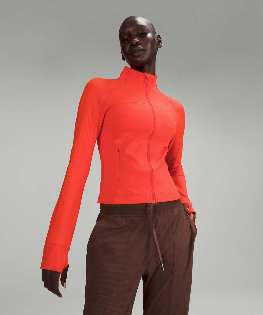 Lululemon Cropped Define Jacket *Nulu - Solar Orange - lulu fanatics