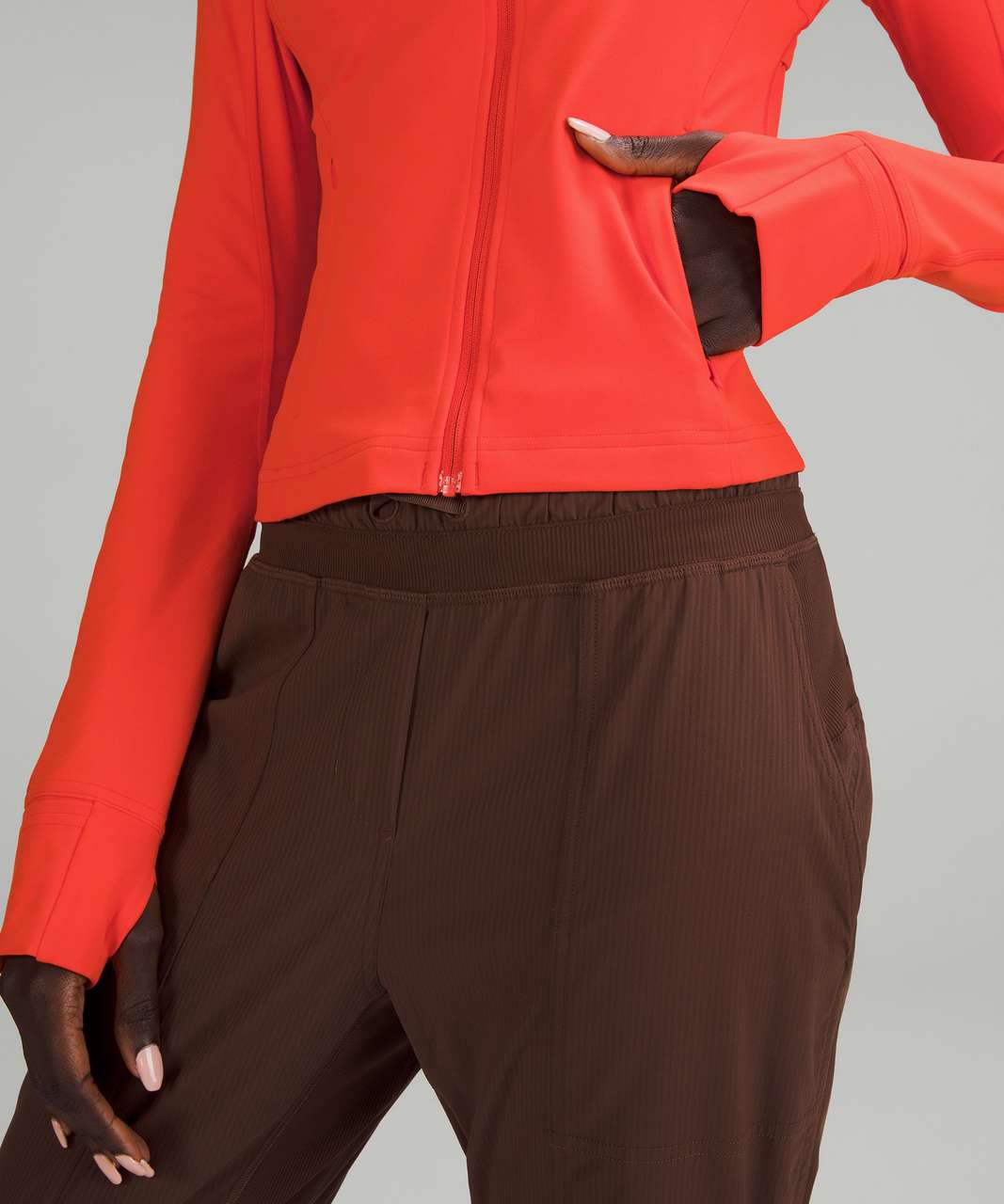 Track Cropped Define Jacket *Nulu - Terra Orange - 2 at Lululemon