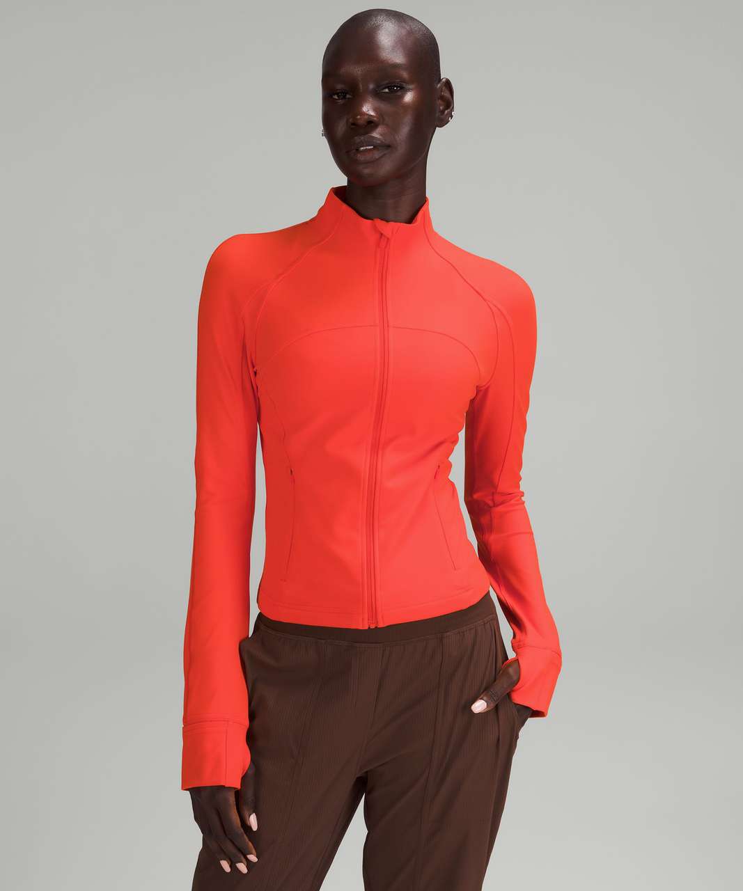 Lululemon Cropped Define Jacket *Nulu - Solar Orange