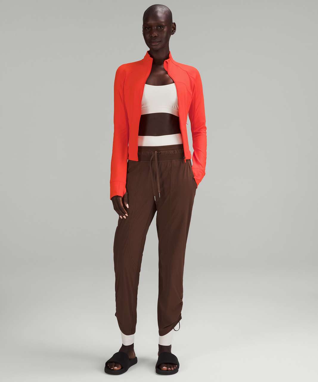 Track Cropped Define Jacket *Nulu - Solar Orange - 8 at Lululemon