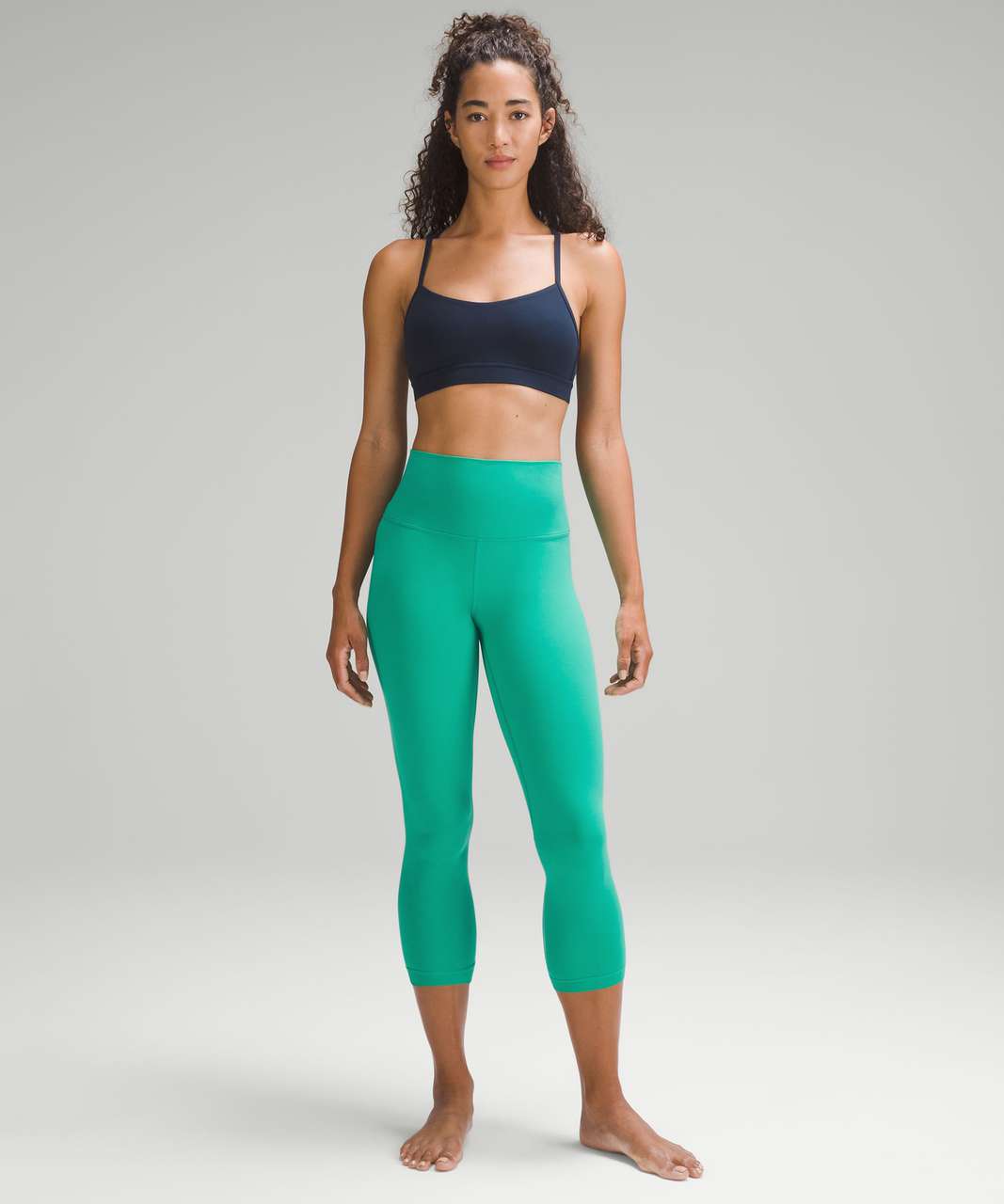 Lululemon Align High-Rise Crop 23 - Black Granite - lulu fanatics