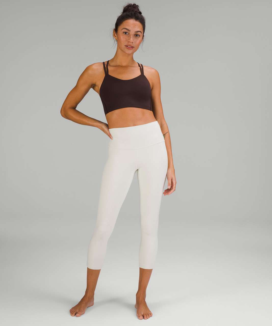 Lululemon Outfit in color Bone featuring align leggings and softstreme