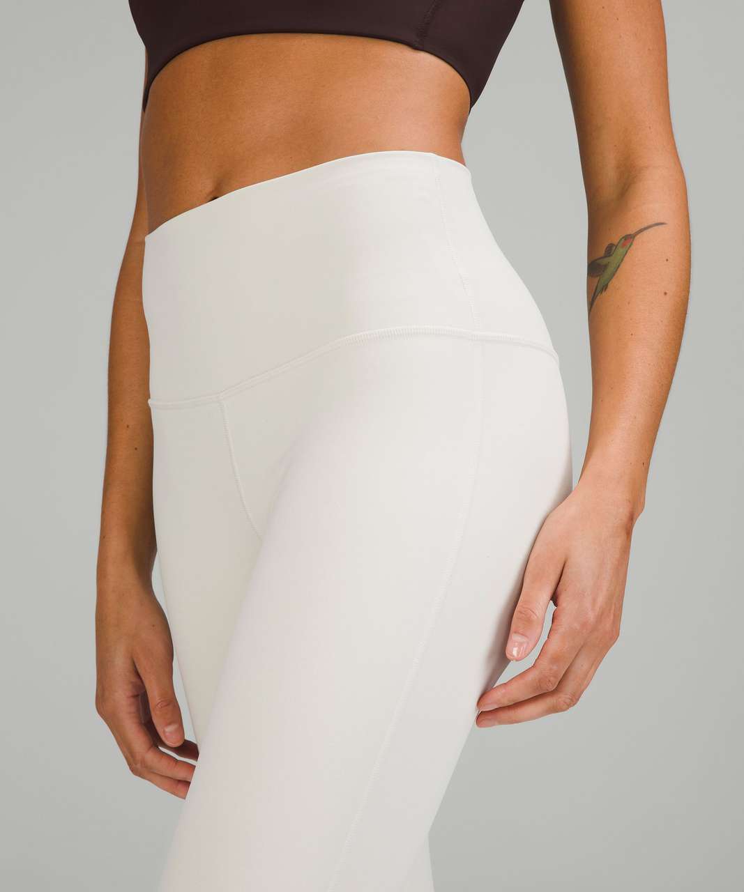 Lululemon Align High-Rise Lined Crop 23 - Bone - lulu fanatics