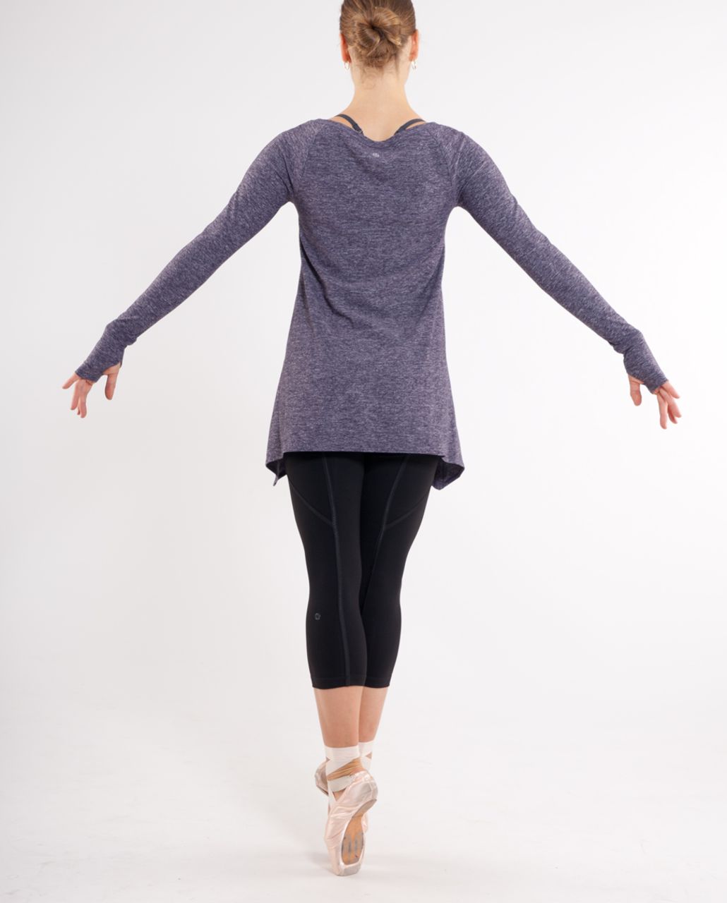 Lululemon Rehearsal Long Sleeve - Heathered Black Swan