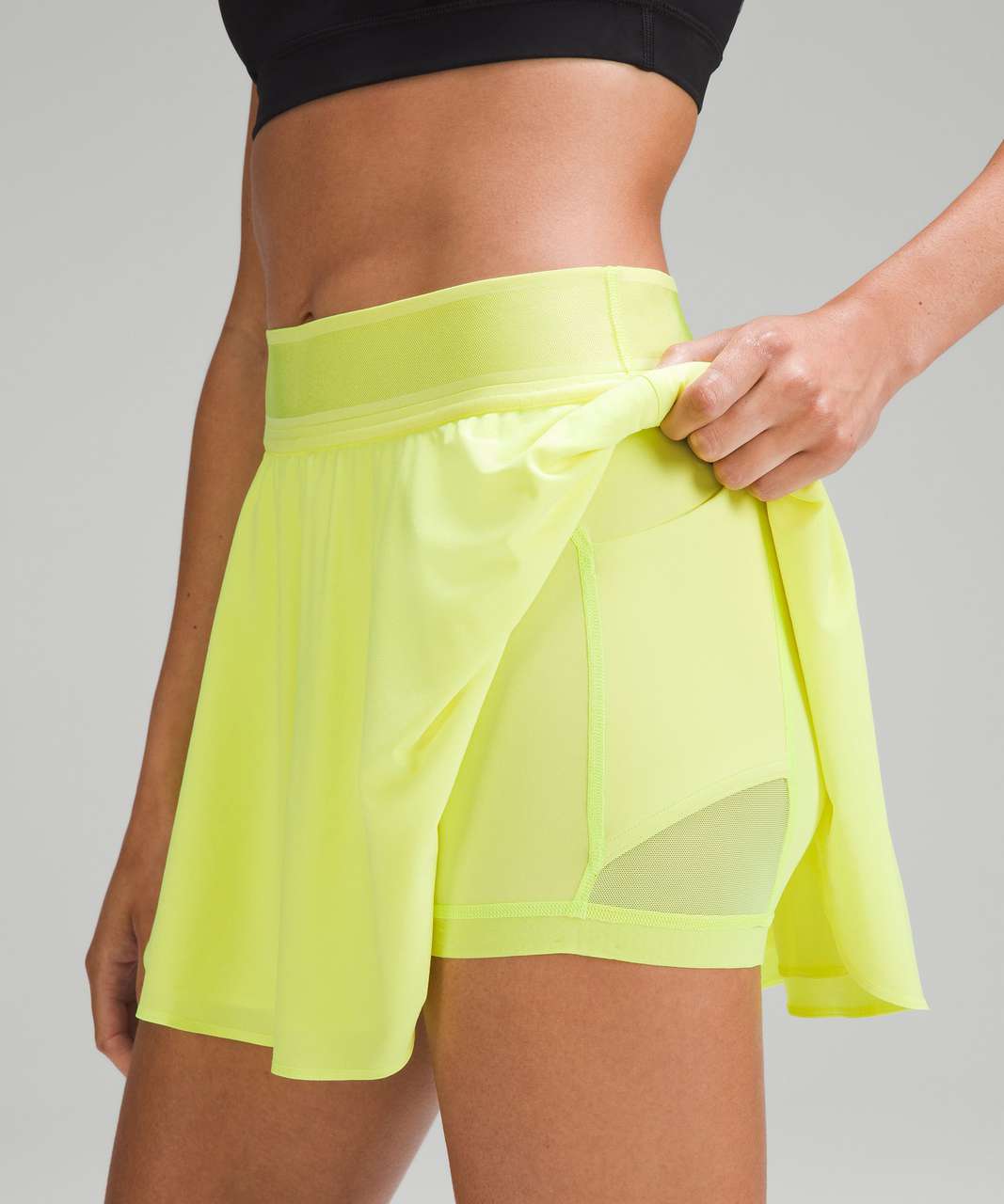 Lululemon Court Rival High-Rise Skirt - Electric Lemon - lulu fanatics