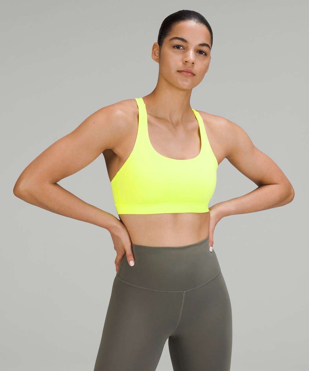 Lululemon Energy Bra *Medium Support, B–D Cups - Electric Lemon