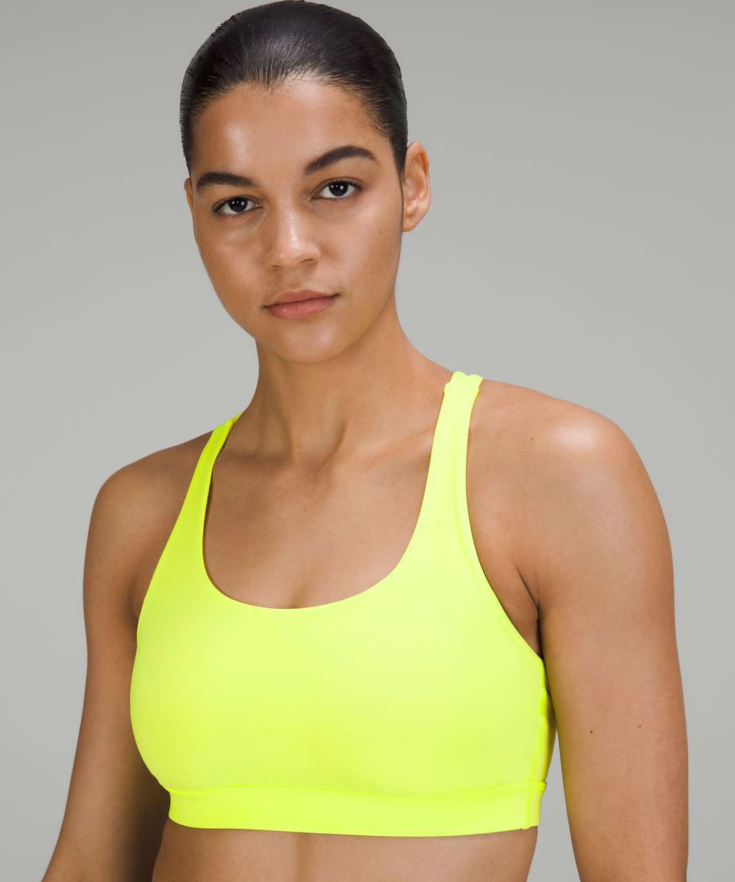 Lululemon Energy Bra *Medium Support, B–D Cups - Electric Lemon - lulu  fanatics