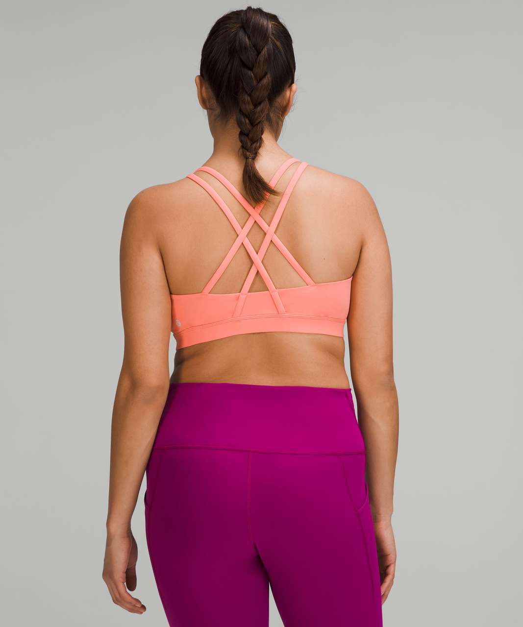 Lululemon Energy Bra *Medium Support, B–D Cups - Sunny Coral