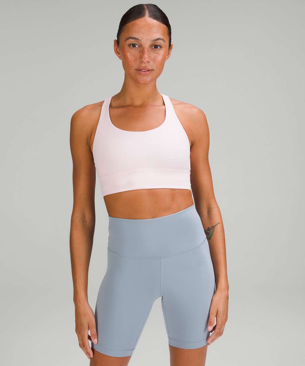 Lululemon Energy Longline Bra *Medium Support, B–D Cups - Flush Pink