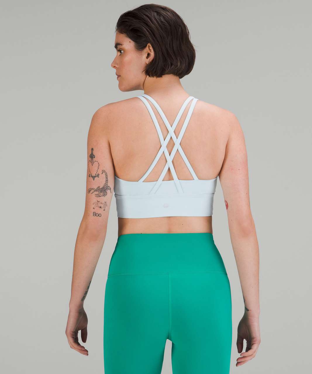 Lululemon Energy Bra *Long Line - Eternal Wave White - lulu fanatics