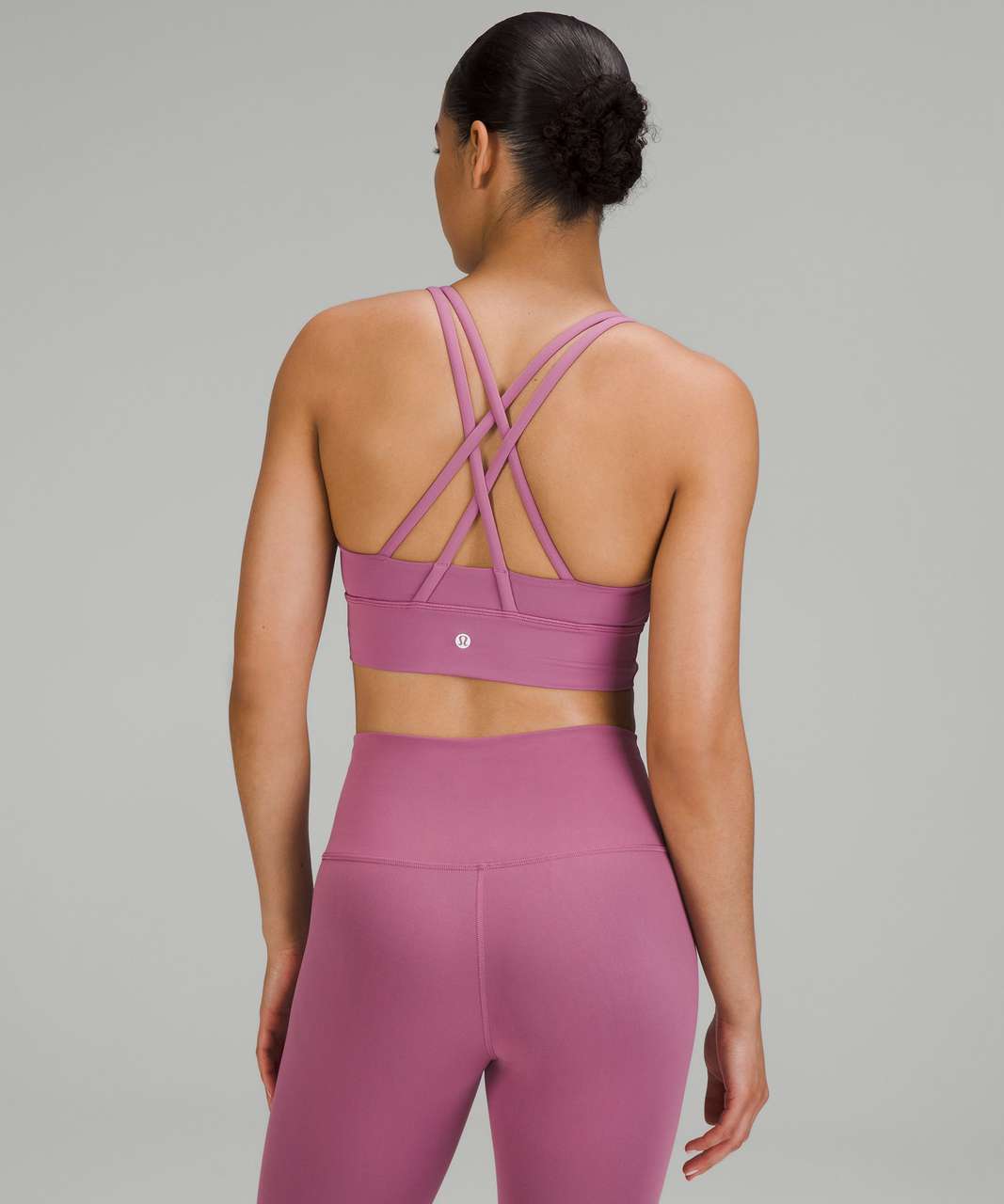 Lululemon Energy Longline Bra *Medium Support, B–D Cups - Velvet Dust - lulu  fanatics