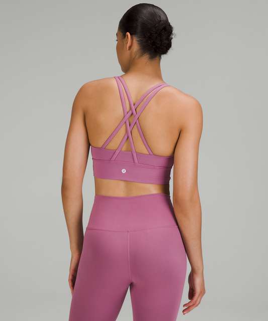 lululemon ENERGY LONGLINE - Light support sports bra - hot heat/red -  Zalando.de