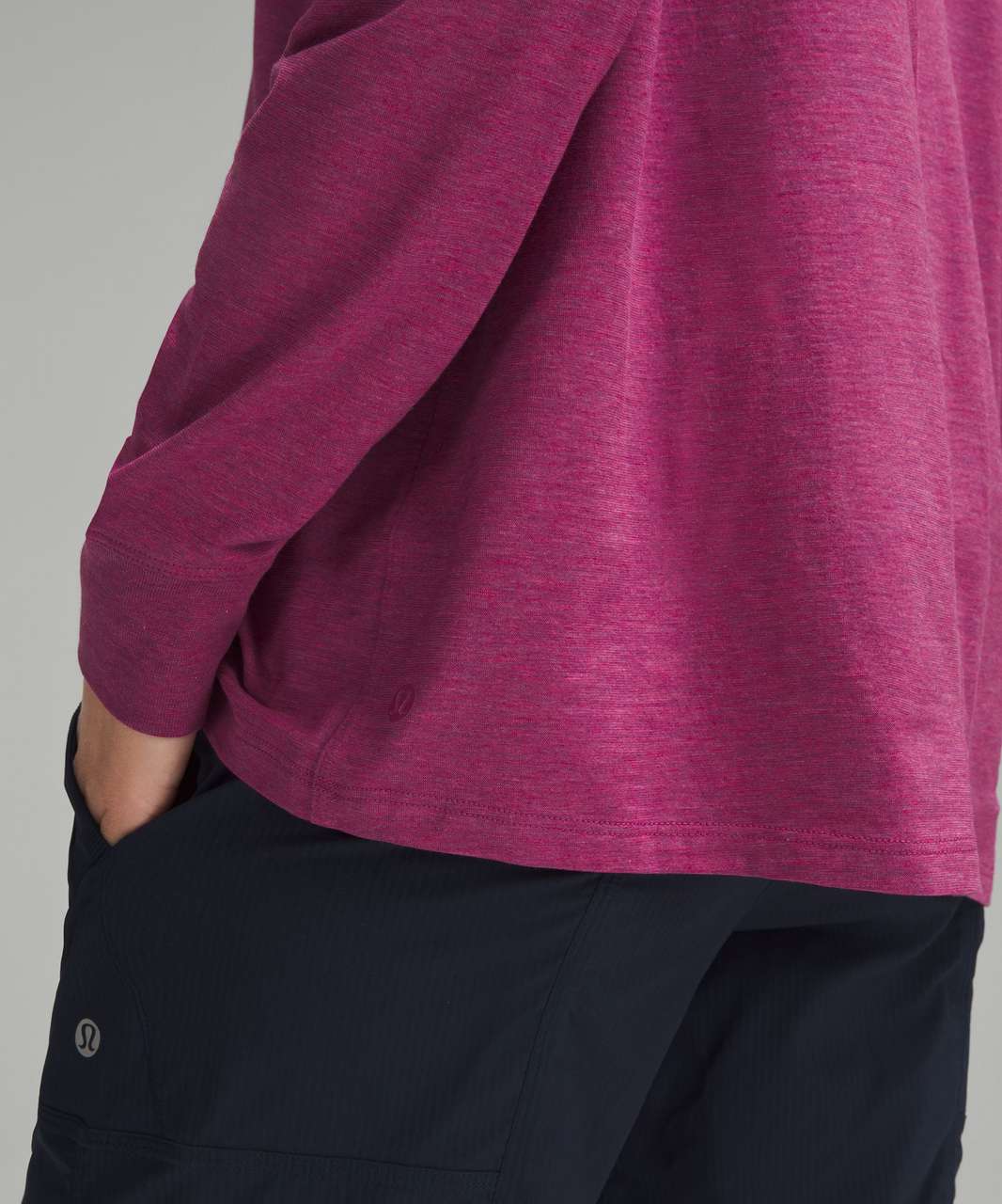 Lululemon All Yours Long-Sleeve Shirt - Heathered Magenta Purple