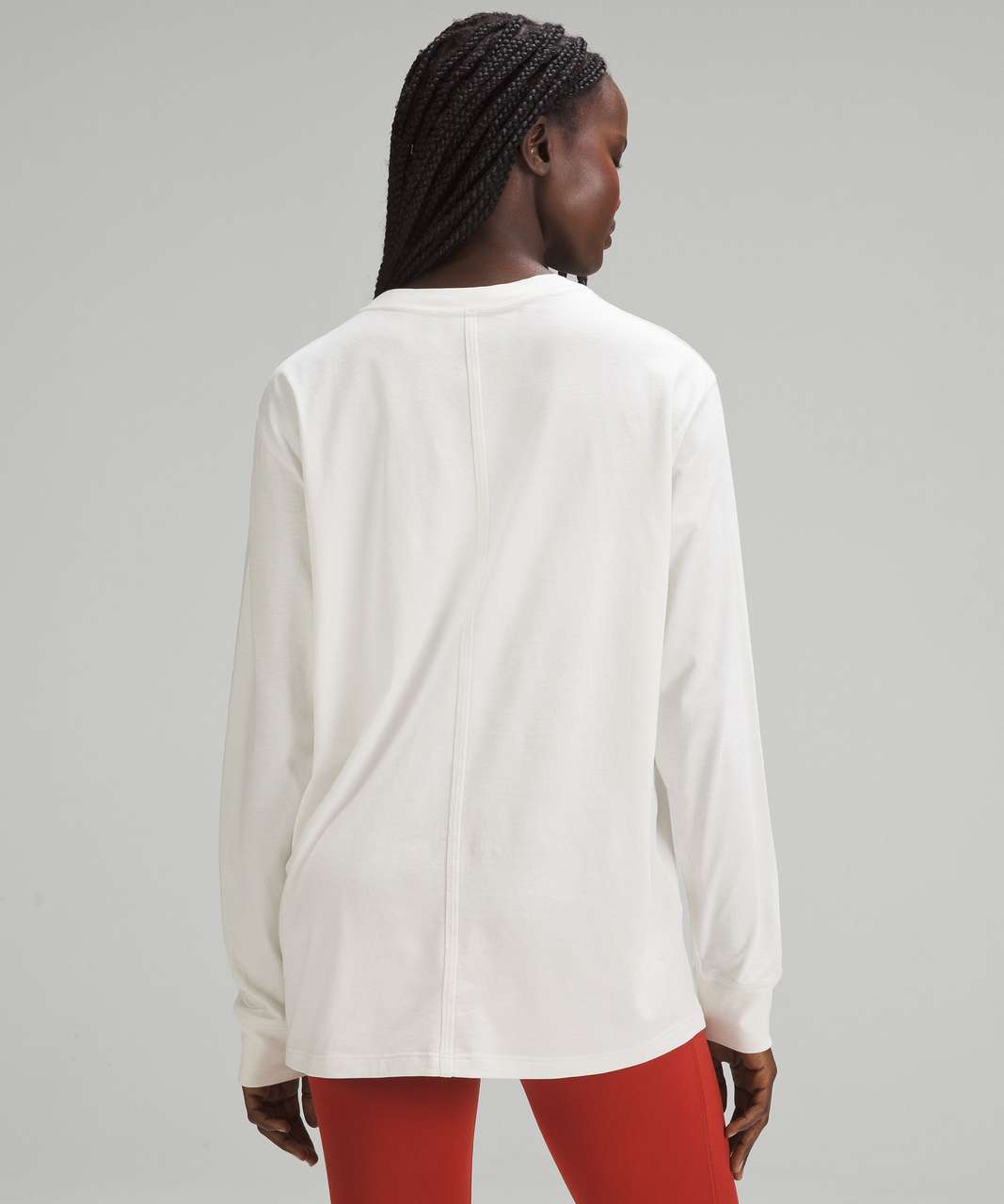 Lululemon Nulu Relaxed-Fit Yoga Long Sleeve Shirt - White Opal - lulu  fanatics